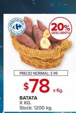 Carrefour Maxi Batata x kg oferta
