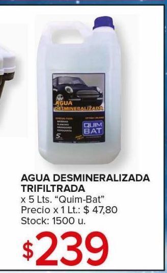 Carrefour Maxi Agua desmineralizada trifiltrada oferta