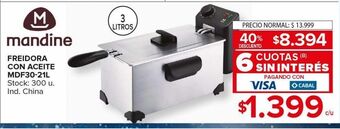 Carrefour Maxi Freidora con aceite oferta