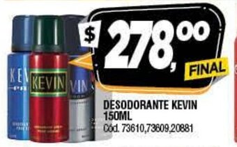 Supermercados Yaguar Kevin Desodorante 150ml oferta