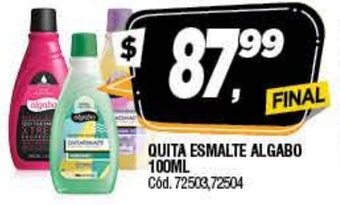 Supermercados Yaguar Quita Esmalte Algabo 100ml oferta