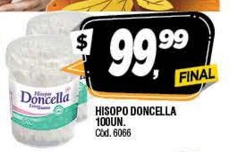 Supermercados Yaguar Doncella Hisopo 100Un oferta