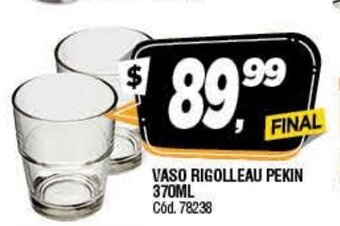 Supermercados Yaguar Vaso Rigolleau Pekin 370ml oferta