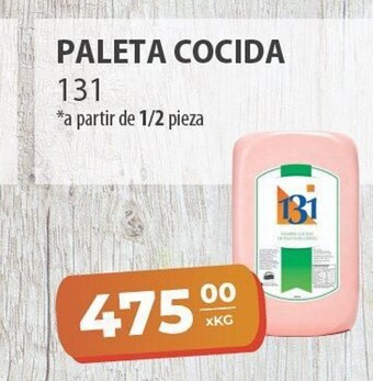 El Milagro Mayorista Paleta Cocida 131 a partir de 1/2 pieza oferta