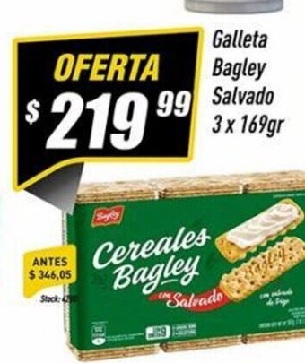 Supermercados Comodin Galleta Bagley Salvado 3 x 169gr oferta