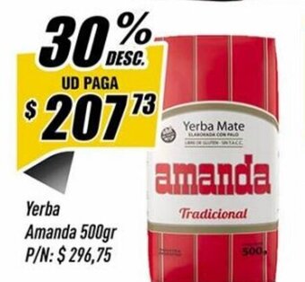 Supermercados Comodin Yerba Amanda 500gr oferta
