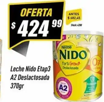 Supermercados Comodin Leche Nido Etap 3 A2 Deslactosada 370gr oferta