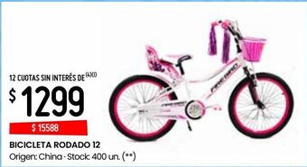 Walmart Bicicleta rodado 12 oferta