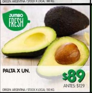 Jumbo Palta x un oferta