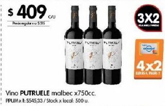 Disco Vino putruele x 750cc oferta