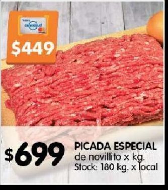 Disco Picada especial de novillito x kg oferta