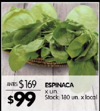 Disco Espinaca x un oferta