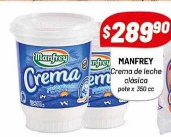 Almacor Manfrey Crema De Leche Clásica oferta