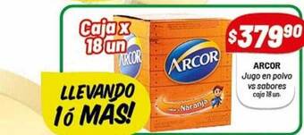 Almacor Arcor Jugo En Polvo Vs Sabores oferta