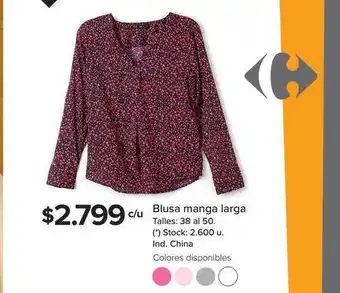 Carrefour Blusa Manga Larga oferta
