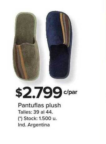 Carrefour Pantuflas Plush oferta