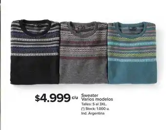 Carrefour Sweater Varios Modelos oferta