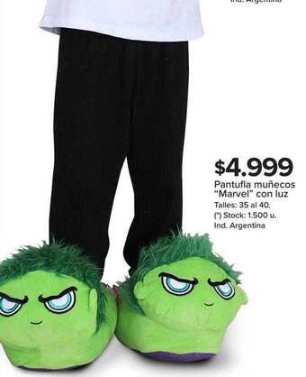Carrefour Pantufla Muñecos oferta