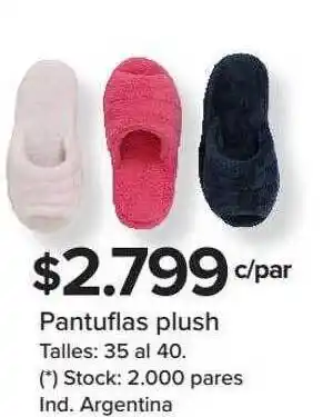 Carrefour Pantuflas Plush oferta
