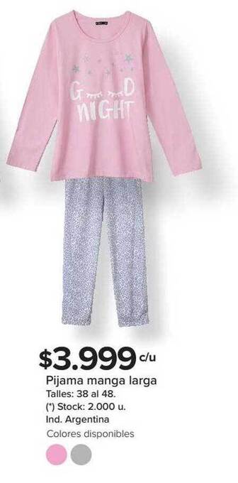 Carrefour Pijama Manga Larga oferta
