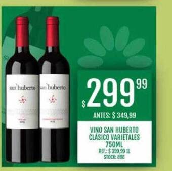 Supermercados Todo Vino San Huberto Clásico Varietales oferta