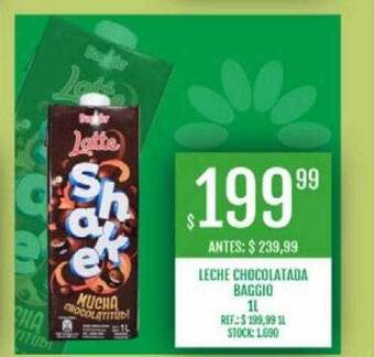 Supermercados Todo Leche Chocolatada Baggio oferta