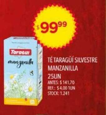 Supermercados Todo Té Taragüí Silvestre Manzanilla oferta