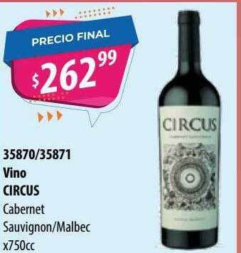 Micropack Vino Circus Cabernet Sauvignon Malbec oferta