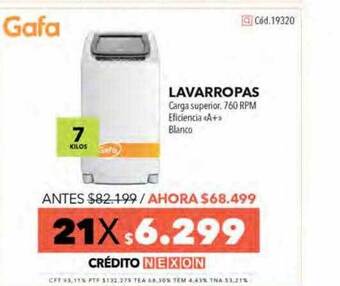 Nexon Gafa Lavarropas oferta