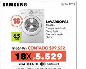 Nexon Samsung Lavarropas oferta