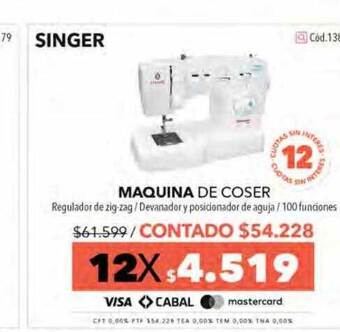 Nexon Singer Maquina De Coser oferta