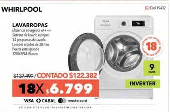 Nexon Whirlpool Lavarropas oferta