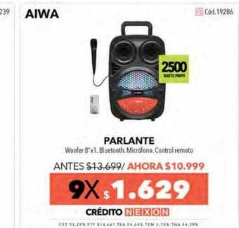 Nexon Aiwa Parlante oferta