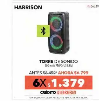 Nexon Harrison Torre De Sonido oferta
