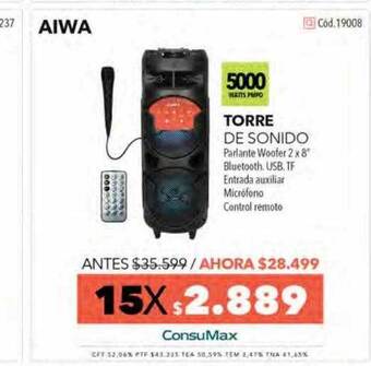 Nexon Aiwa Torre De Sonido oferta