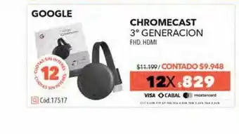 Nexon Google Chromecast 3° Generacion oferta