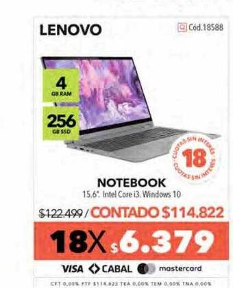 Nexon Lenovo Notebook oferta