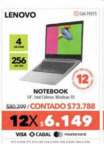 Nexon Lenovo Notebook oferta