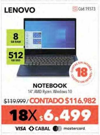 Nexon Lenovo Notebook oferta