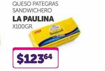 La Gallega Supermercados Queso Pategras Sandwichero La Paulina oferta