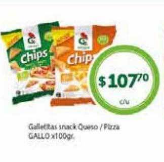 La Gallega Supermercados Galletitas Snack Queso Pizza Gallo oferta