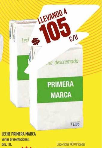 Supermercados Vea Leche Primera Marca oferta