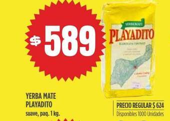 Supermercados Vea Yerba Mate Playadito oferta