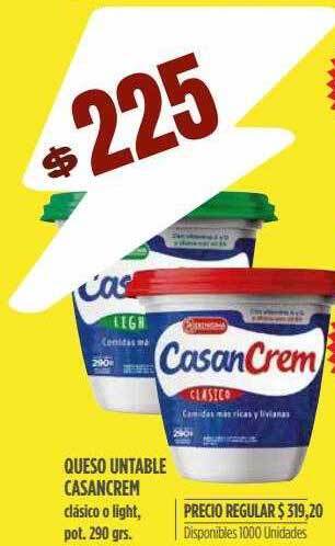 Supermercados Vea Queso Untable Casancrem oferta