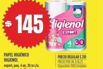 Supermercados Vea Papel Higiénico Higienol oferta