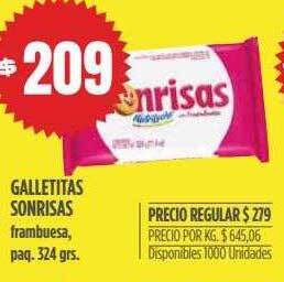 Supermercados Vea Galletitas Sonrisas oferta