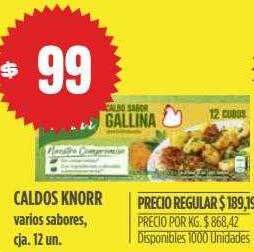 Supermercados Vea Caldos Knorr oferta