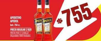 Supermercados Vea Aperitivo Aperol oferta