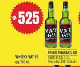 Supermercados Vea Whisky Vat 69 oferta