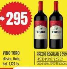 Supermercados Vea Vino Toro oferta